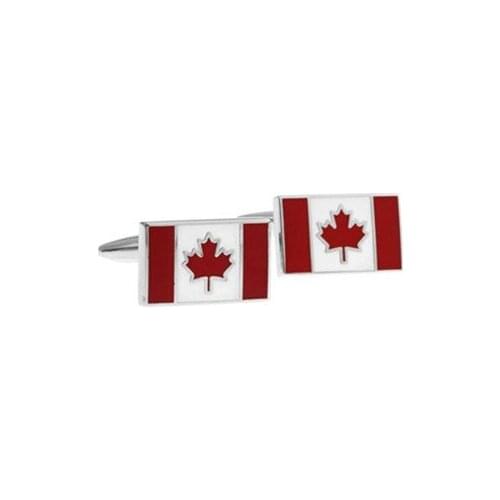 Canada Flag Cufflink 15 Pairs Wholesale Free Shipping