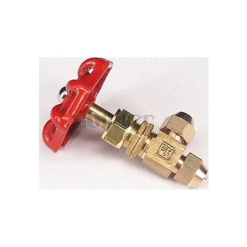 Brass methanol oil valve methanol stove fitting 6mm Flare To 6mm Flare for Diesel stove