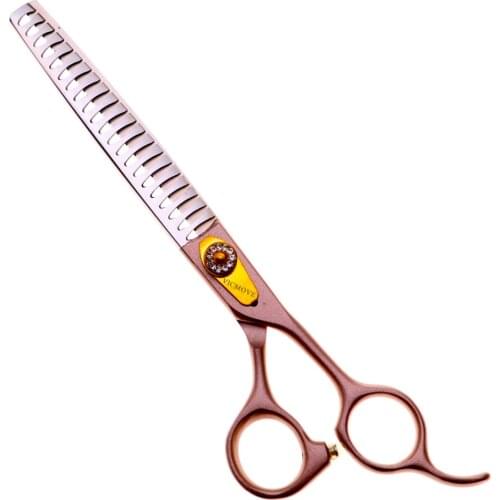 7 Inch Professional Pet Scissors Dog Grooming Thinning Shears Kit for Animals Japan440C High Quality 21 Teeth