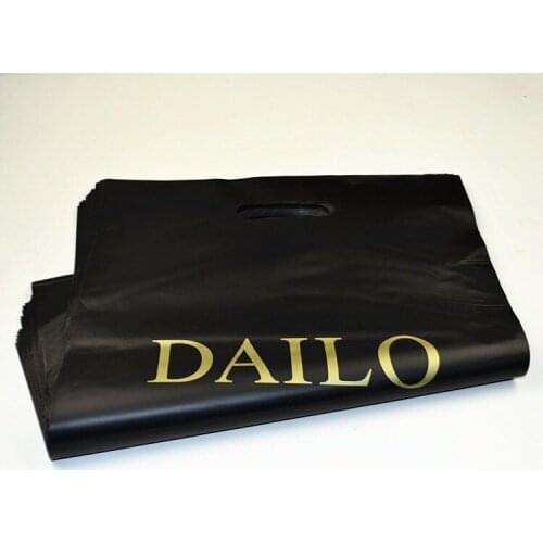 DAILO black Clothes Plastic bags 100pcs/lot 30X40cm Fit clothes or gift packing shopping bags