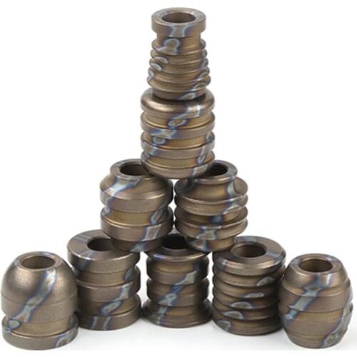 Burnt Titanium Knife Beads DIY Paracord Beads Accessory No Rust EDC Accessories