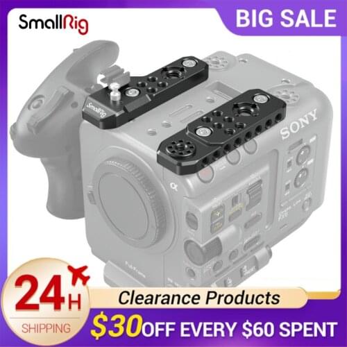 SmallRig Top Plate For Sony FX6 Multiple 1/4”-20 threaded holes and two ARRI 3/8" -16 locating holes accessories 3186