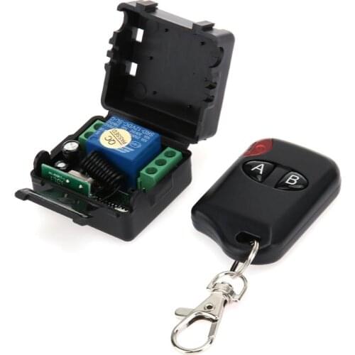 DC12V 433MHZ Relay Wireless Remote Control Lamp Two Key LED Switch Transceiver Switch Control Controller Set