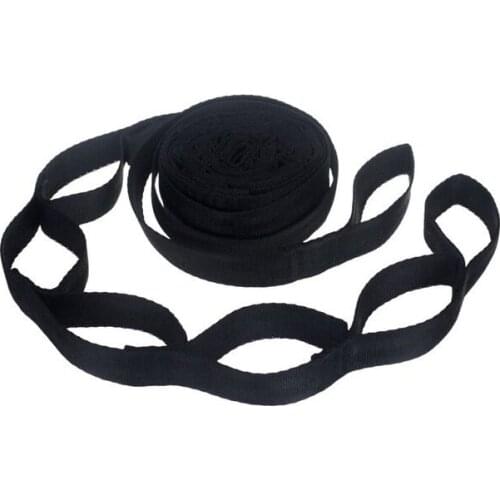 2pcs Cloth Bag Packaging 5/14 Rings High Load-Bearing Barbed Black Hammock Special Reinforced Polyester Straps