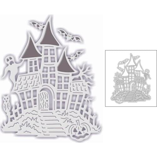2020 New Halloween Castle House Metal Cutting Dies Bat and Pumpkin Ghost Die Scrapbooking For Crafts Card Making No Stamps Sets