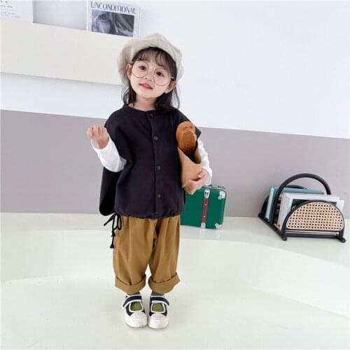 2021 Children Clothes Spring Summer Girls Cotton Blouses Shirts Kids Teenagers Outwear Breathable High Quality