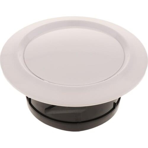 White Round Adjustable Exhaust Vent for Car and Boat Accessories