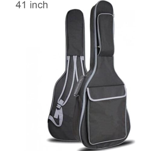 41 Inch Oxford Fabric Guitar Case Gig Bag Double Straps Padded 10mm Cotton Soft Waterproof Backpack