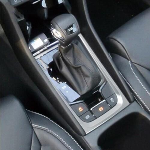 For Skoda Kodiaq 2017 1PC ABS Chrome Car Gear Shift Knob Panel Frame Cover Trim Cover Trim Molding Car Styling Accessories