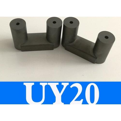 1Pair UY20 Al 3750nH/N2 UU transformer ferrite core UR64/40/20 Isolator ferrite bead RF choke ferrite MnZn PC40