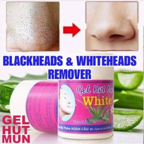 Gel Hut Mun White Blackhead Cream Nose Black Dots Mask Black Remover Cream Pore Shrink Serum White head Remover Peel Off Mask