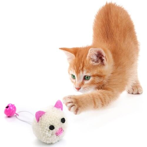 Cat toys False Mouse Pet Cat Toys Mini Funny Playing Toys For Cats with Bell Plush Mini Mouse Toys Interactive Cat Teaser Toy