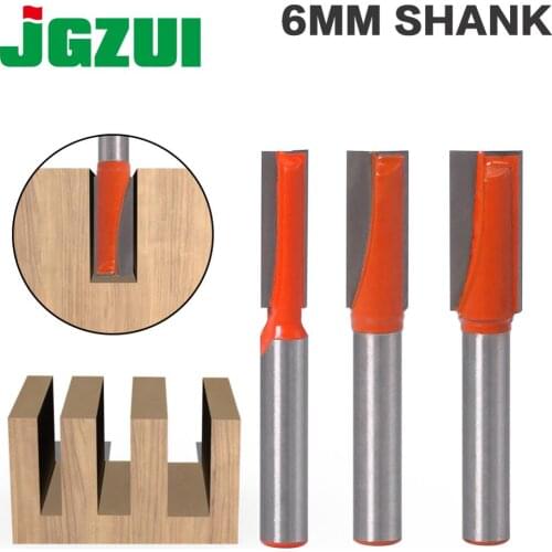 JGZUI1pc 6mm shank Cleaning bottom Engraving Bit solid carbide router bit Woodworking Tools CNC milling cutter endmill for wood