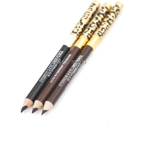 Eyebrow&Eyeliner Pencil Pen Eye Brow Pencil 12 pics Leopard Waterproof Eyebrow Line Pencil 6810