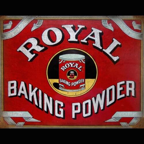 ROYAL BAKING POWDER VINTAGE FOOD ADVERTISEMENT METAL TIN SIGN POSTER PLAQUE