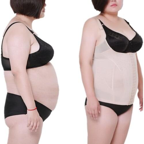 Oversize Shapewear Plus Womens sling breathable Breast-supporting Corset 100Kg Shaping Clothing