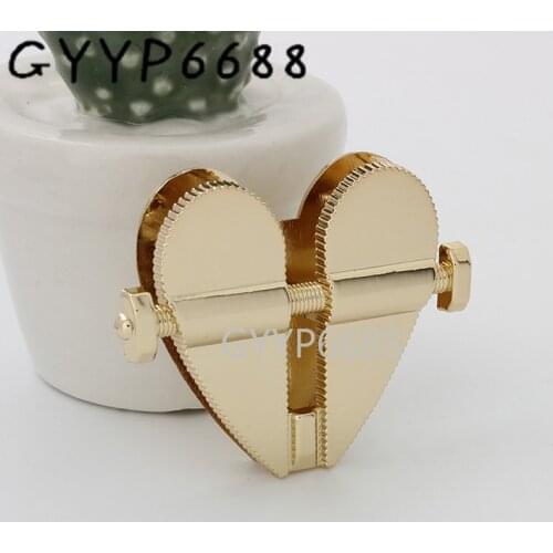 5sets heart shape 42*42mm high quality magnet lock for woman genuine luxury bag decorative hardware china supplier
