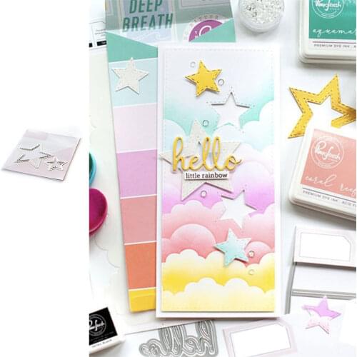 Lotus Leaf Lace Stars Metal Cutting Dies Scrapbook Diary Decoration Stencil Embossing Template DIY Greeting Card Handmade 2021