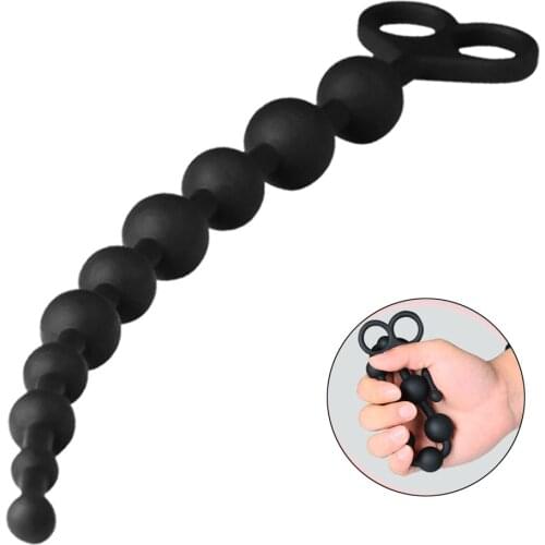 Small Anal Beads Sex Toys Adult for Men Prostate Massager Couples Beginners Butt Plug Product Silicone Soft Beginner Tail