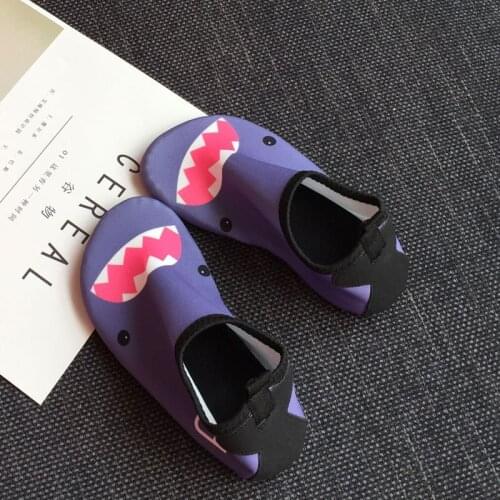 Water Shoes Kids Barefoot Quick-Dry Aqua Yoga Socks Boys Girls Animal Soft Diving Wading Shoes Beach Swimming Shark Shoes