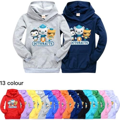 OCTONAUTS Hoodies for Teen Girls Cotton Kids Sweats Shirt 2021 Fall Fashion Boys Hooded T Shirt Kids Clothes for Teens 8 To 12