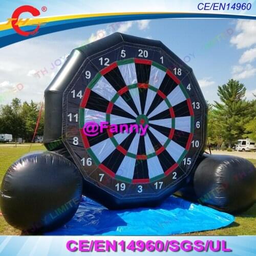 Single side 3m 10ft 4m13ft or 5m16.5ft tall pvc Inflatable dart game,giant inflatable soccer/football darts board for sale