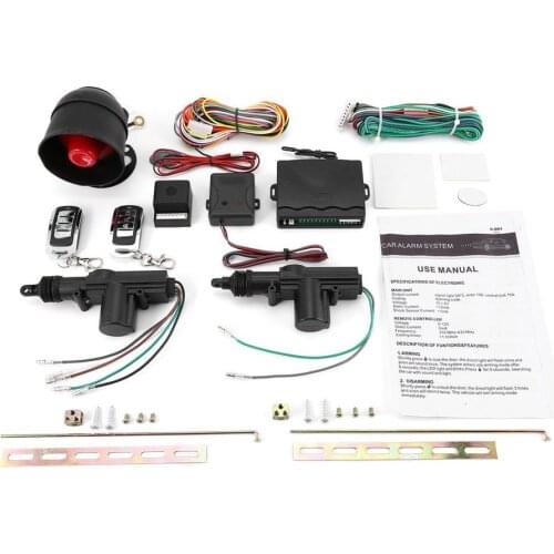 Car Lock Door Remote Control Keyless 2 Wires & 5 Wires Entry System Locking Kit with 4 Door Lock Actuator 12V