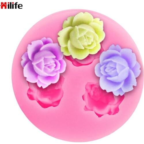 Chocolate 3D Rose Mold Silicone Cake Decoration Gadgets Kitchen Tools for Fondant