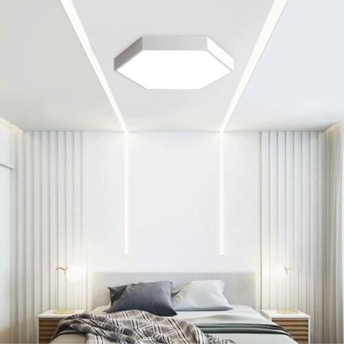 Modern Minimalist Polygonal LED Ceiling Lamps Childrens Room Warm Lighting Factory Direct Sales Ceiling Lights for Kids Bedroom