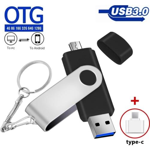 USB Flash Drive 64 128 256 512 GB OTG Metal USB 3.0 Pen Drive usb flash type c High Speed pendrive Memory usb stick