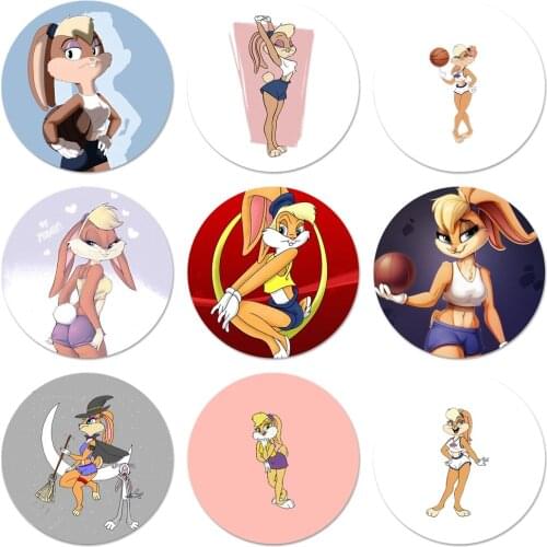 Lola bunny Icons Pins Badge Decoration Brooches Metal Badges For Backpack Decoration 58mm