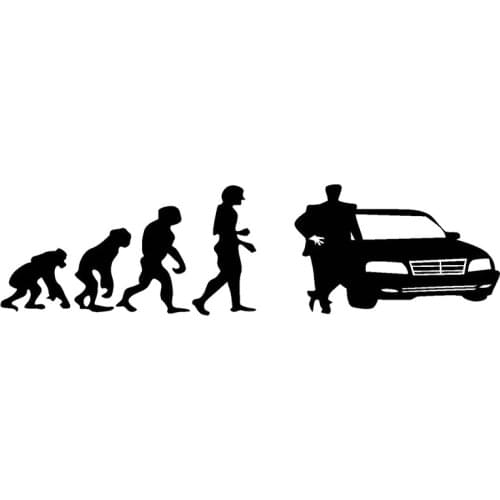 16*4.2cm Evolution of motorists Funny Car Window Bumper Novelty JDM Drift Vinyl Decal Sticker