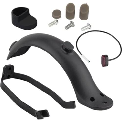 2 Teams Rear Mudguard Fender Guard + Bracket + Hook +Taillight for Xiaomi M365 Electric Scooter