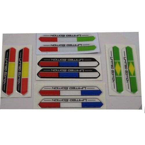 Popular 2PCS Black Red Racing Car Auto Reflective TRD Car Vinyl Graphic Decal Stickers