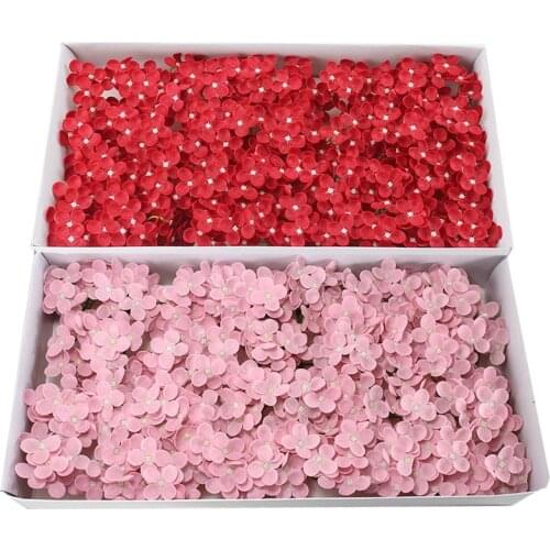 40Pcs/Set Artificial Flowers Hydrangea Soap Flower Head Home Wedding Decor Fake Flower High Quality Party Room Decoration