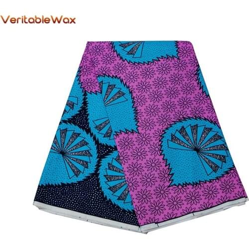 Africa Ankara Polyester Fabric Printed Cloth Sewing Quilting Fabrics For Patchwork Needlework DIY Handmade Accessories FP6265-66