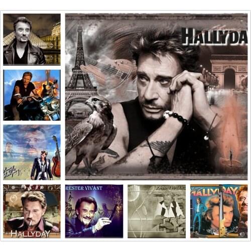 5d "Johnny Hallyday" Diamond painting Cross stitch stairs Full Square&round Diamond mosaic 5D DIY Diamond embroidery Home Decor