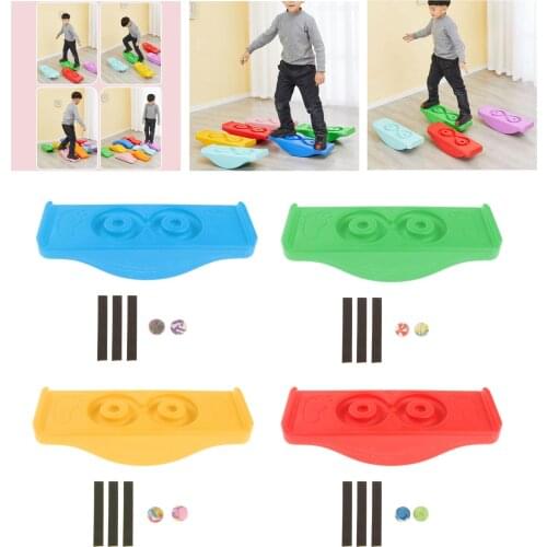 Balance Board Seesaw Beam Bridge Indoor Outdoor Rocking Board For Kids Toy