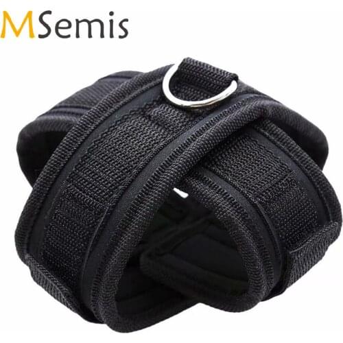 Black Women Men Cross Wristband Adult Toys Adjustable Nylon Tape Fastener Crisscross Handcuffs Nightclub Stage Performance Props