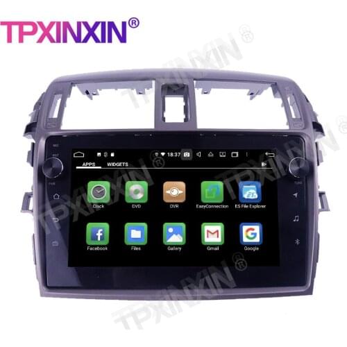 For Toyota Corolla 2006-2013 Touch Screen 4+128G Android 10.0 GPS IPS Car Multimedia Tesla Player Headunit Audio Radio Navigtion