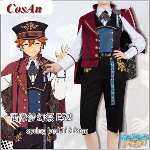 Hot Game Ensemble Stars Akehoshi Subaru Cosplay Costume Spring Trickstar Uniform Activity Party Role Play Clothing Custom-Make