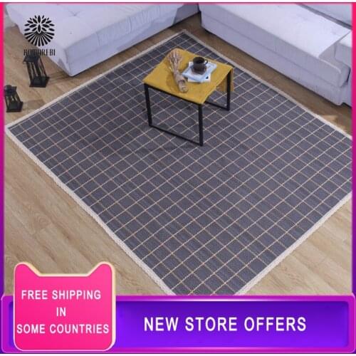 Cotton Home Manual Weave Carpets Welcome Foot Pad Bedroom Study Room Floor Rugs Prayer Mattress Tatami Mats Living Room Carpet
