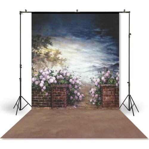 HUAYI Photography Backdrop Newborn Baby Child Photo Booth Background Oil painting Garden Studio Portraits Custom BackdropXT-3896
