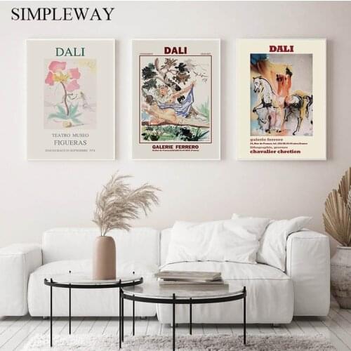 Salvador Dali Artwork Canvas Art Prints Abstract Poster Gallery Wall Art Picture Decor Exhibition Painting Home Room Decoration