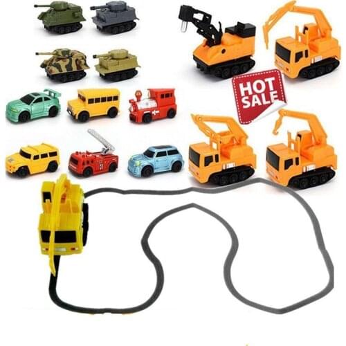 Line Following Robot Induction Educational Inductive Toys Car Truck Machine Follower Diy Diecast Vehicle Magic Pen Penguin Pig