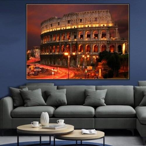 Full drill square New 5D Diamond Painting Rome Colosseum DIYdiamond embroidery Cross stitch Famous Building Handicraft Gift P665