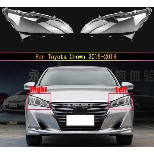 Car Front Headlight Cover For Toyota Crown 2015 2016 2017 2018 Headlight Waterproof Clear Lens Auto Shell Cover
