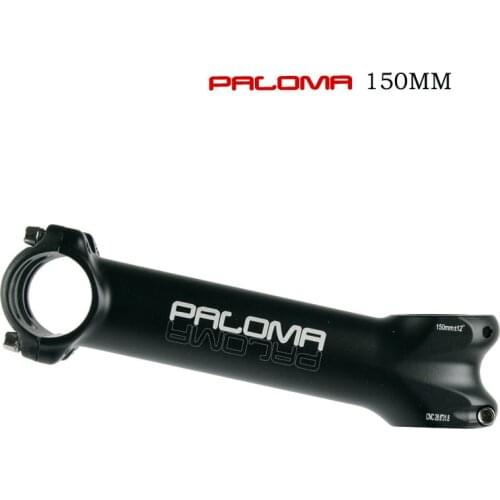PALOMA Bike Stem Ultralight 12 Degree 150MM Extra Long Length MTB Road Stem for Fork 28.6 31.8mm Mountain Bicycle Black Sliver