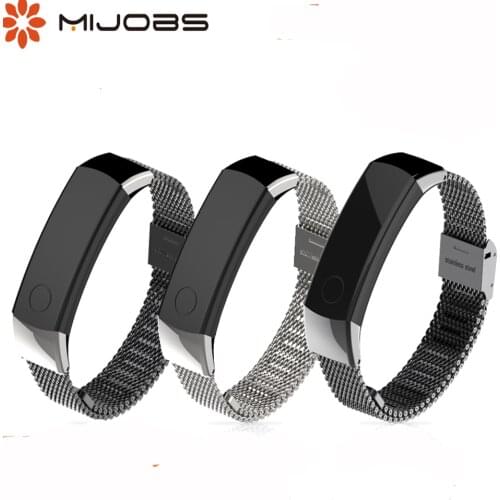 For Honor Band 3 Strap Milanese Wrist Strap for Huawei Honor Band 3 Bracelet Metal Stainless Steel Smart Wristband Accessories
