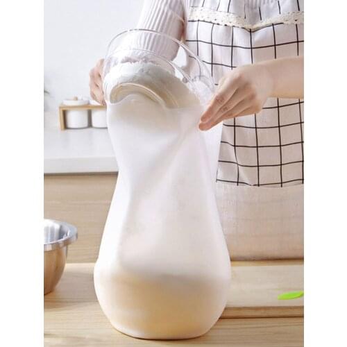 DIY Pastry Blenders Cooking Pastry Tools Soft Silicone Non-Stick Preservation Kneading Dough Flour-Mixing Bag Kitchen Cake Tools